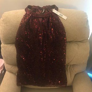 T Tahari Women's Sequin Top